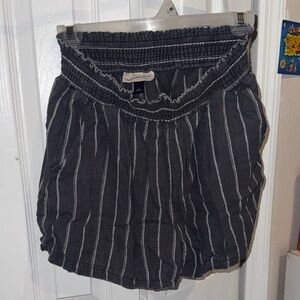 Universal Thread High Waist Striped Black Shorts